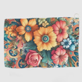 Bouquet van Bloemen Golfhanddoek (Horizontaal)