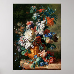 Bouquet van Bloemen in een Urn Poster