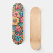  Bouquet van Bloemen Persoonlijk Skateboard (Voorkant)