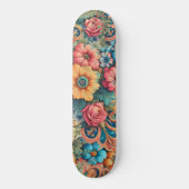  Bouquet van Bloemen Persoonlijk Skateboard (Voorkant)