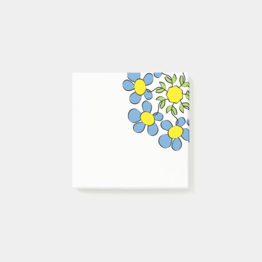 Bouquet van bronbloemen post-it® notes (Voorkant)