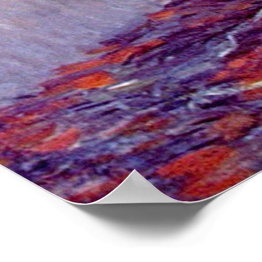 Bouquet van Claude Monet over zonnebloemen Poster (Hoek)