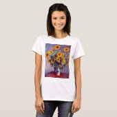 Bouquet van Claude Monet over zonnebloemen T-shirt (Voorkant volledig)
