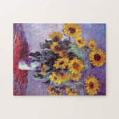 Bouquet van de Zonnebloem door Claude Monet,  Kuns Legpuzzel (Horizontaal)