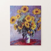 Bouquet van de Zonnebloem door Claude Monet,  Kuns Legpuzzel (Verticaal)