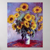 Bouquet van de Zonnebloem door Claude Monet, Kuns Poster (Voorkant)