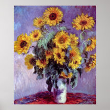 Bouquet van de Zonnebloem door Claude Monet,  Kuns