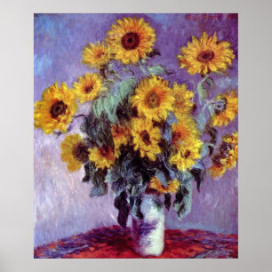 Bouquet van de Zonnebloem door Claude Monet,  Kuns Poster