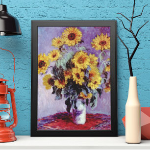 Bouquet van de Zonnebloem door Claude Monet,  Kuns Poster