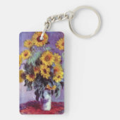 Bouquet van de Zonnebloem door Claude Monet,  Kuns Sleutelhanger (achterkant)