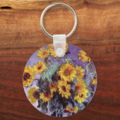 Bouquet van de Zonnebloem door Claude Monet,  Kuns Sleutelhanger (Voorkant)