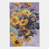 Bouquet van de Zonnebloem door Claude Monet,  Kuns Theedoek (Verticaal)