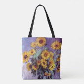 Bouquet van de Zonnebloem door Claude Monet,  Kuns Tote Bag (Achterkant)