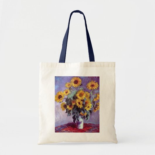Bouquet van de Zonnebloem door Claude Monet,  Kuns Tote Bag (Voorkant)