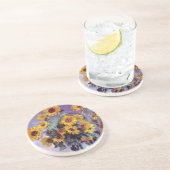 Bouquet van de Zonnebloem door Claude Monet,  Kuns Zandsteen Onderzetter (Zijkant)