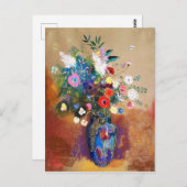 Bouquet van Flowers door Odilon Redon Briefkaart (Voorkant / Achterkant)