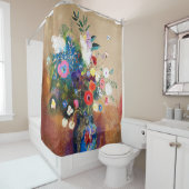 Bouquet van Flowers door Odilon Redon Douchegordijn (In situ)