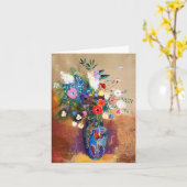 Bouquet van Flowers door Odilon Redon Kaart (Gele Bloem)