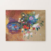  Bouquet van Flowers door Odilon Redon Legpuzzel (Horizontaal)