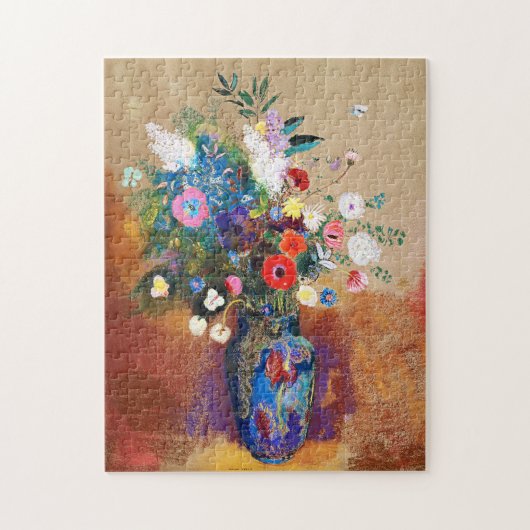  Bouquet van Flowers door Odilon Redon Legpuzzel (Verticaal)