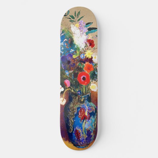  Bouquet van Flowers door Odilon Redon Persoonlijk Skateboard (Voorkant)