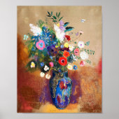 Bouquet van Flowers door Odilon Redon Poster (Voorkant)