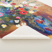 Bouquet van Flowers door Odilon Redon Sherpa Deken (3/4)