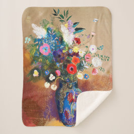 Bouquet van Flowers door Odilon Redon Sherpa Deken