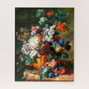 Bouquet van Flowers in een Urn │ Jan van Huysum Legpuzzel