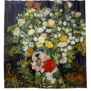 Bouquet van Flowers in een Vase door Vincent Van G Douchegordijn
