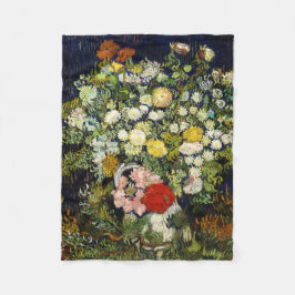 Bouquet van Flowers in een Vase door Vincent Van G Fleece Deken