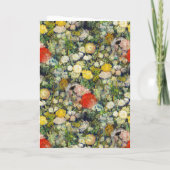 Bouquet van Flowers in een Vase door Vincent Van G Kaart (Achterkant)