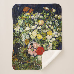 Bouquet van Flowers in een Vase door Vincent Van G Sherpa Deken