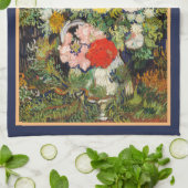 Bouquet van Flowers in een Vase door Vincent Van G Theedoek (Gevouwen)