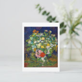 Bouquet van Flowers in een Vase, Van Gogh Briefkaart (Staand voorkant)