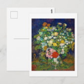 Bouquet van Flowers in een Vase, Van Gogh Briefkaart (Voorkant / Achterkant)
