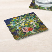 Bouquet van Flowers in een Vase, Van Gogh Kartonnen Onderzetters (Schuin)