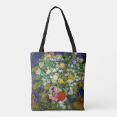 Bouquet van Flowers in een Vase, Van Gogh Tote Bag (Achterkant)
