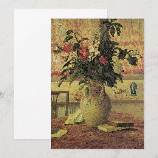 Bouquet van Flowers op Window van Maxine Maufra (Voorkant / Achterkant)