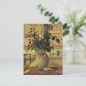 Bouquet van Flowers op Window van Maxine Maufra Briefkaart (Staand voorkant)