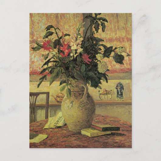 Bouquet van Flowers op Window van Maxine Maufra Briefkaart (Voorkant)