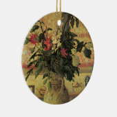 Bouquet van Flowers op Window van Maxine Maufra Keramisch Ornament (Rechts)