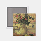 Bouquet van Flowers op Window van Maxine Maufra Magneet (Voorkant / Achterkant)