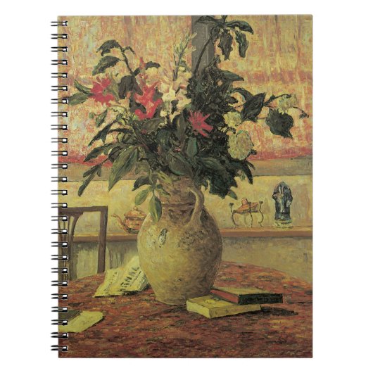 Bouquet van Flowers op Window van Maxine Maufra Notitieboek (Voorkant)