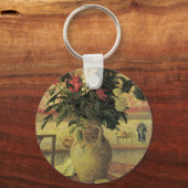 Bouquet van Flowers op Window van Maxine Maufra Sleutelhanger (Voorkant)