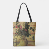 Bouquet van Flowers op Window van Maxine Maufra Tote Bag (Achterkant)