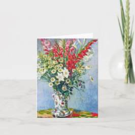 Bouquet van Gadiolas Lilies en Dasies Claude Monet Kaart