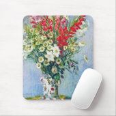 Bouquet van Gadiolas Lilies en Dasies Claude Monet Muismat (Met muis)