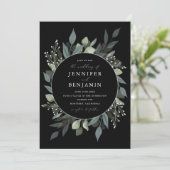 Bouquet van Greenery Kaart (Staand voorkant)