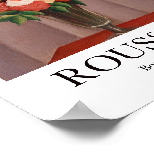Bouquet van Henri Rousseau Poster (Hoek)